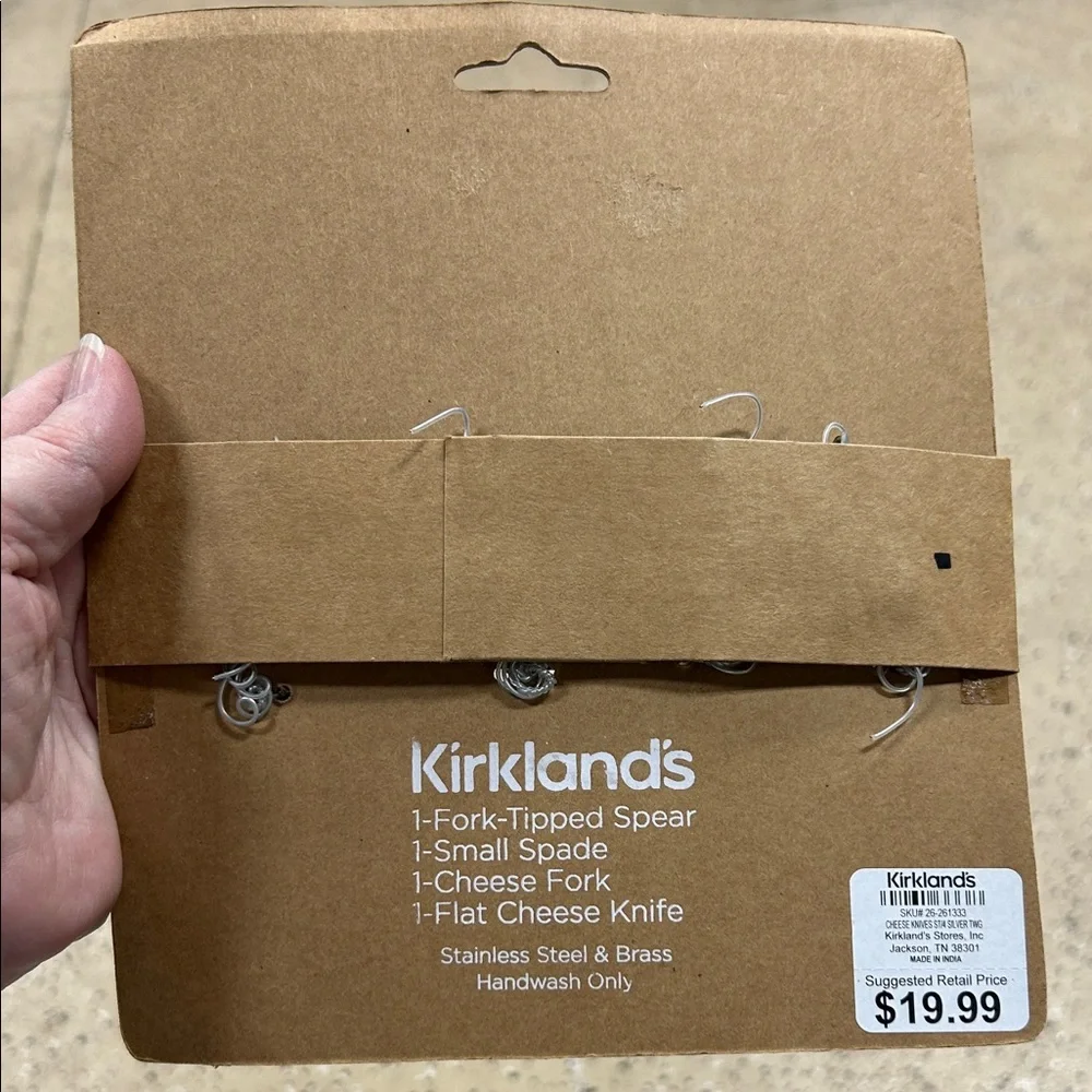 Kirklands Stainless Steel Cheese Knives Set. New.
